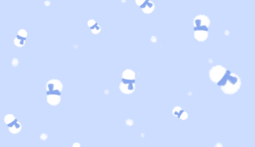 【装飾】雪だるま